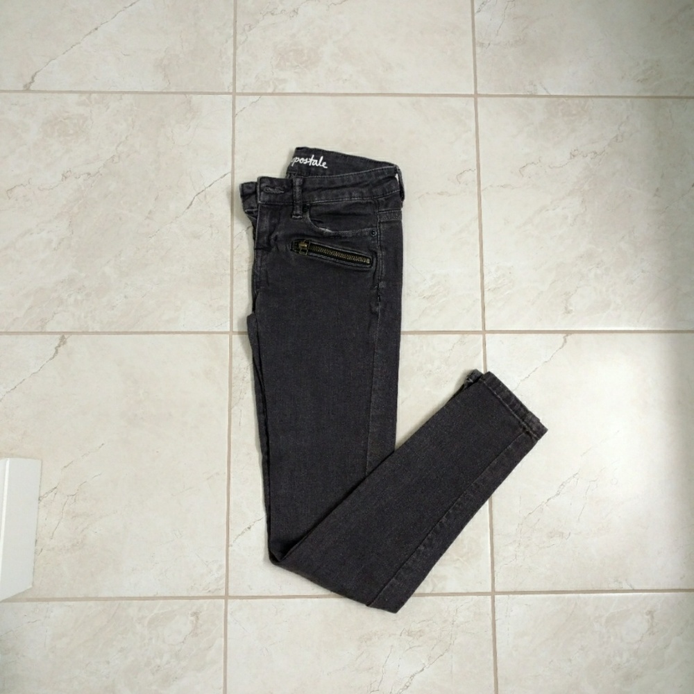 Aeropostale Gray Lola Jeggings